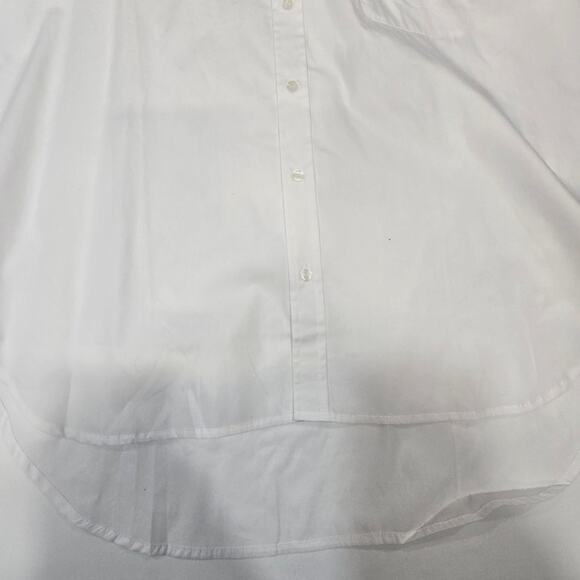 GRLFRND Alessandra Oversized Shirt with Jeweled Collar in White XS - Picture 3 of 12